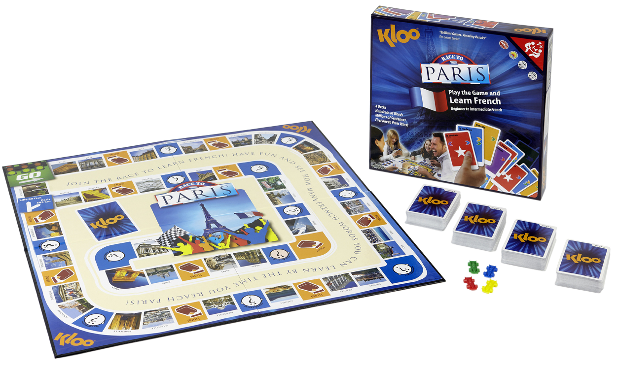 Learn French Board Game Race to Paris